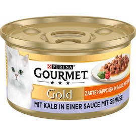 Purina Gourmet Gold Zarte Häppchen in Sauce Kalb & Gemüse 24 x 85 g