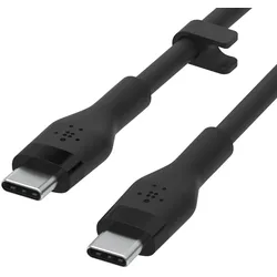 BELKIN USB-Kabel "Flex USB-C/USB-C Kabel, Schnellladen bis 60W,1m", schwarz, 100cm, Kabel