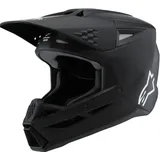 Alpinestars S-M3 Solid Jugend Motocross Helm, schwarz, Größe L