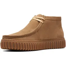 CLARKS Torhill Hi Dark Sand Suede 43 EU