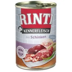 Rinti Kennerfleisch Schinken Nassfutter für Hunde - Schinken 400g
