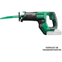 Hikoki Akku-Säbelsäge CR18DMA (Basic) (Transportkoffer)