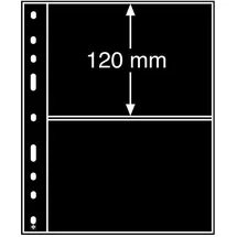 Leuchtturm Kunststoffhüllen OPTIMA, 2er Einteilung, schwarz, 10er Pack