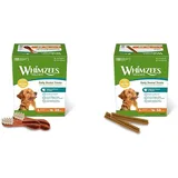 WHIMZEES Stix, natürliche, getreidefreie Zahnpflegesnacks (30 Stück), Größe L & Zahnbürste, natürliche, getreidefreie Zahnpflegesnacks, Kaustangen für große Hunde, Monatspackung (30 Stück), Größe L