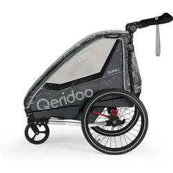 Qeridoo Fahrradanhänger Regenschutz QUPA 1 / Sportrex 1 SCHWARZ No Size