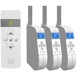 WIR elektronik WIR elektronik, eWickler Comfort 3 Fenster Funk-Set, eW940-F-M, 3x Gurtwickler + 1x Fernbedienung FB-9, für 15mm Gurtband, Aufputz, bis 45Kg, Fahrtzeiten einstellbar (3 Fenster)