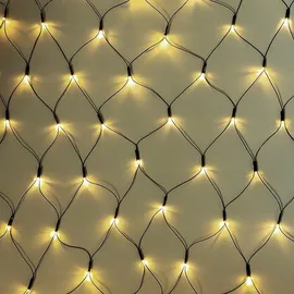 Mojawo Lichtervorhang LED 10 m Weiß Kabel Grün