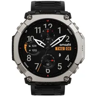 Amazfit T-Rex Ultra 2 GPS 51 mm Titangehäuse Silikonarmband Schwarz 26 mm