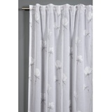 GARDINIA Vorhang, mit Gardinenband, Snowvoile mit Blütendruck 140 x 245 cm