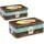 tea & home e.U. Keksdose Set braun rechteckig 19,0 x 12,6 x 7,0 cm 2-teilig