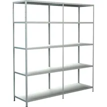 SCHULTE Regalwelt Schulte Set 1 Steckregal und 1 Anbauregal Weiß 200 cm x 180 cm x 50 cm