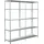 SCHULTE Regalwelt Schulte Set 1 Steckregal und 1 Anbauregal Weiß 200 cm x 180 cm x 50 cm