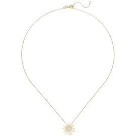 Jobo Collier Kette mit Anhänger Sonne 333 Gold Gelbgold
