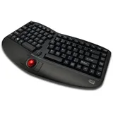 Adesso Tru-Form Media 3150 Ergonomische Tastatur PS/2 QWERTY Weiß