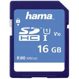 Hama  SDHC 16 GB Class 10 80MB/s UHS-I 00181094