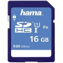 Hama  SDHC 16 GB Class 10 80MB/s UHS-I 00181094