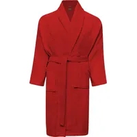 Adore Home Frottee Bademantel 100% Baumwolle für Damen & Herren - S, Rot - S