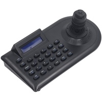 PTZ-Kamera-Joystick-Controller, Mini-Analog-PTZ-Kamera-Controller-Tastatur mit 4D-Joystick, RS485, für PTZ-IP-Dome-Kameras (EU-Stecker)