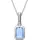 Swarovski Millenia Kette mit Anhänger Blau/Kristall