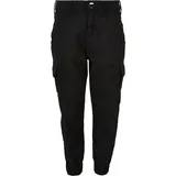 URBAN CLASSICS High Waist Cargohose Black 158-164 cm