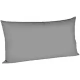 fleuresse Kissenbezug Satin 40 x 80 cm Grau Stein