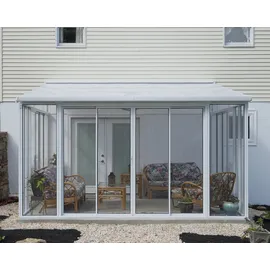 CANOPIA San Remo Alu weiß Polycarbonat 3 mm / Dach HKP 8 mm 16,7 m2