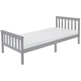 ML-Design Jugendbett ML-Design 90 x 200 cm Kiefer massiv grau