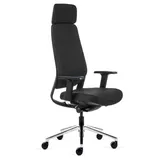 Bürodrehstuhl Inwerk Teamo Plush plus schwarz mit Nackenstütze | 4D-Armlehne | Grau/Blau/Grün | gepolstert | Synchronmechanik | Inwerk | ergonomisch