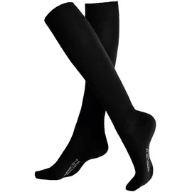 Hudson Kniestrümpfe Relax Cotton 1 Paar Schwarz 39-42