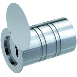 BASI RT 103 - S Rohrtresor Länge 140mm Ø 80mm Wandtresor mit Schutzklappe