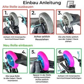 Root Industries Lotus Stunt-Scooter Rolle 110mm Radiant Blau/PU Blau - Blau