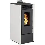 Pelletofen Marina 14  (12,1 kW, Raumheizvermögen: 340 m3, Farbe Verkleidung: Weiß)