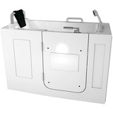 AcquaVapore Sitzwanne Whirlpool Badewanne mit Tür S07WP-TH-B-L 140x76cm