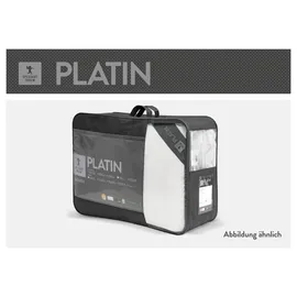 SPESSARTTRAUM Daunendecke Platin extra leicht Sommerdecke (Größe: 200x200 cm