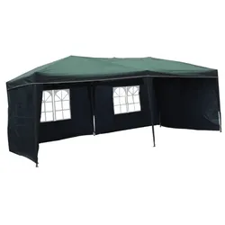 Lex XXL Alu Faltpavillon 6x3m Gartenpavillon Gartenzelt Partyzelt Wasserdicht Grün : Grün