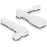 DeLock Staubschutz für USB Typ-A Stecker und USB Type-CTM Stecker Set 2 Stück weiß