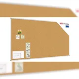 ALLboards Pinnwand 180 x 100 cm Braun