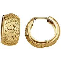 Fascination by Ellen K. Creolen Gold 375 diamantiert gelb one-size