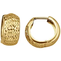 Fascination by Ellen K. Creolen Gold 375 diamantiert gelb one-size
