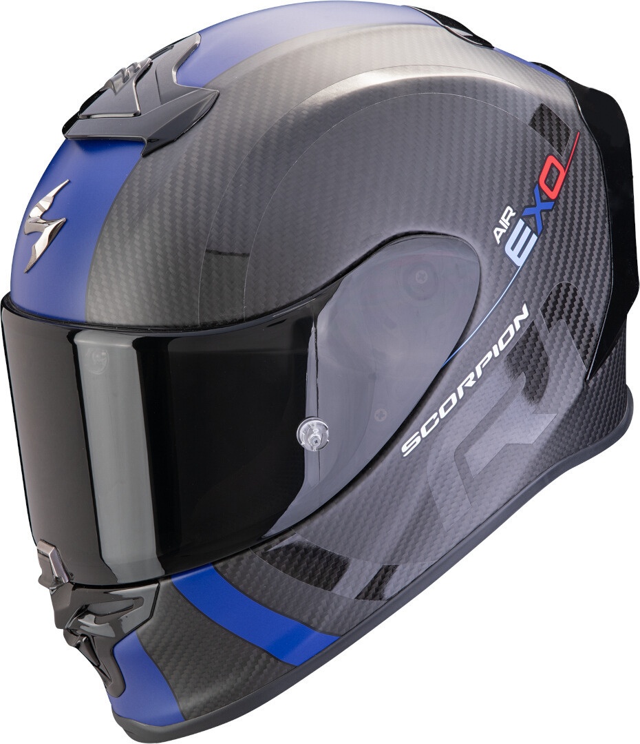 Scorpion EXO-R1 Evo Air MG Carbon Helm, zwart-blauw, XL