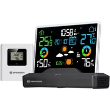 Bresser BRESSER Funk-Farbwetterstation mit rahmenlosem Display Wetterstation schwarz