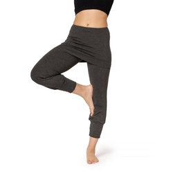 Bellivalini Leggings Yoga Leggings Damen Yogahose mit Rock 3/4 BLV50-276 (1-tlg) mit Rock grau XS