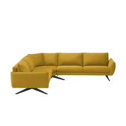 smart Ecksofa  Lovely , gelb , Maße (cm): B: 286 H: 82 T: 286