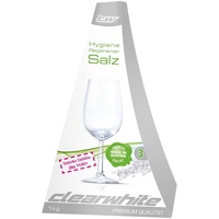 Clearwhite Regeneriersalz in Dosierpyramide. - für EIN perfektes Spülergebnis.