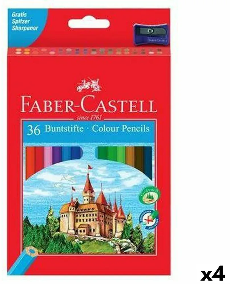 Buntstifte Faber-Castell Bunt 4 Stücke