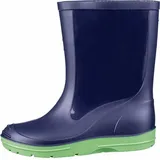 Beck Basic Mädchen, Jungen PVC Regen Stiefel blau, herausnehmbare Einlegesohle - Blau - 32