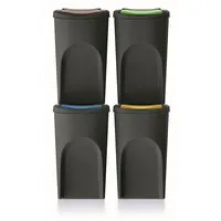 Prosperplast Keden SORTI BOX Abfallbehälter - schwarz Recycling, -