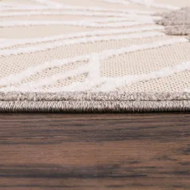 Sanat Floral 2 Outdoor-Teppich 60 x 110 cm Beige