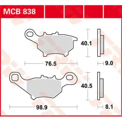 TRW Lucas MCB838 Bremsbelag