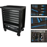 BRILLIANT TOOLS Werkstattwagen mit 7 Schubladen und 207 Premium-Werkzeugen